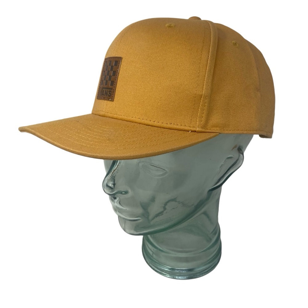 Vans Men's/ Unisex Adjustable Leather Patch Snap Back Hat